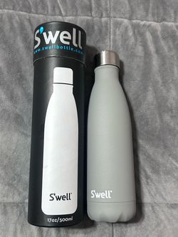 S'well Insulated Stainless Steel Water Bottle - 17 oz / 500 ml (Matte Grey)