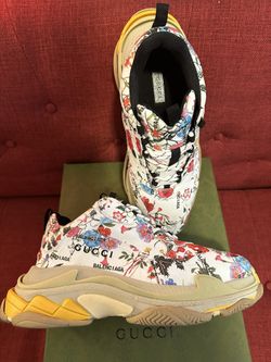 Gucci x Balenciaga The Hacker Project Triple S Flora Print - Men