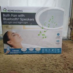 Homewerks!! Bath Fan With Bluetooth Speakers!!!