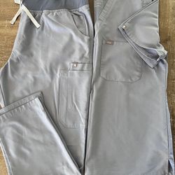 Figs Scrubs Set Limited Edition Color Vapor Blue Space Size L/XL
