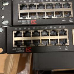 Brocade ICX-6430-24P Switches X2