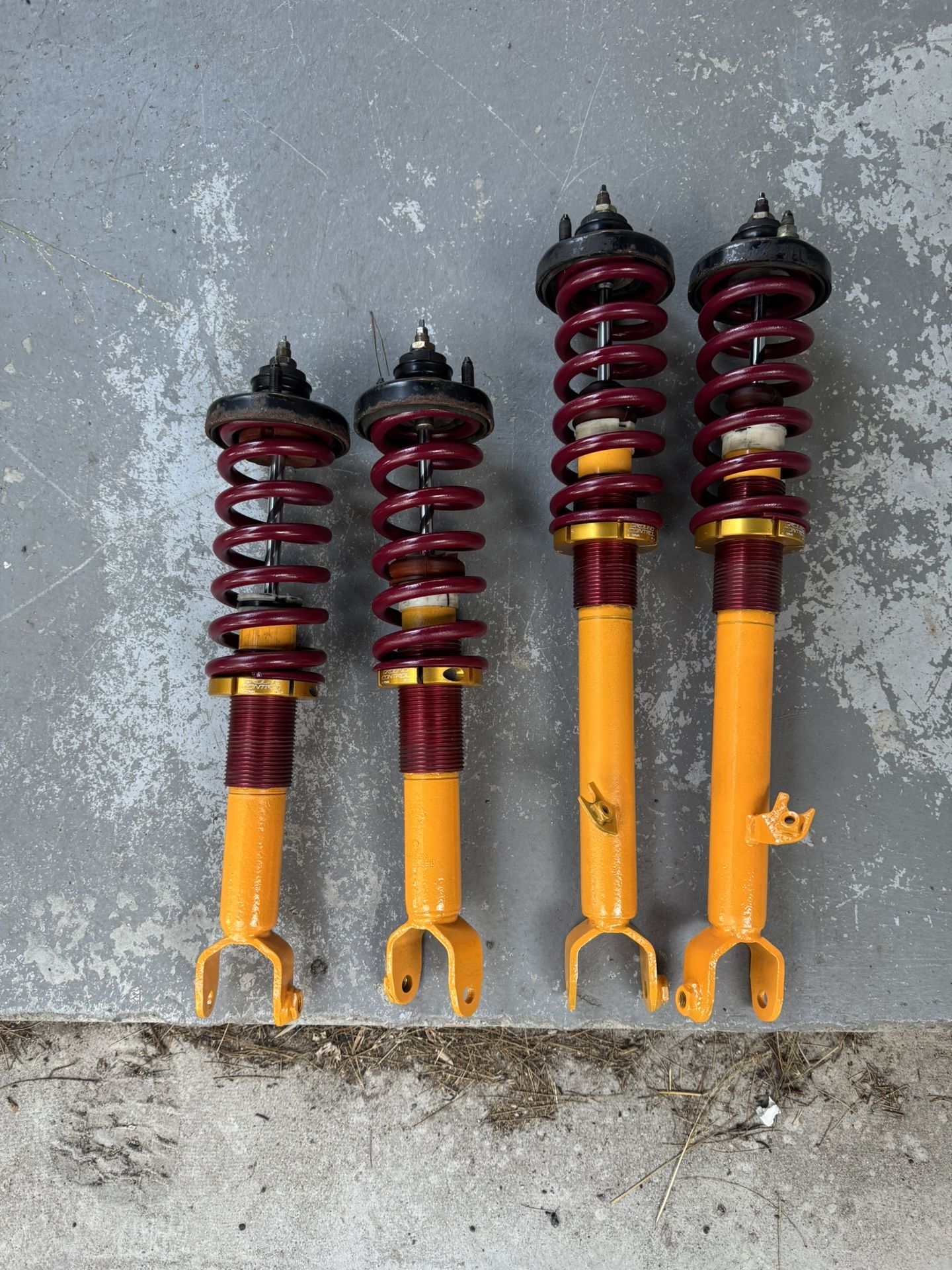 Honda S2000 Ground Control Coilover Sleeves On Koni Yellow Shocks