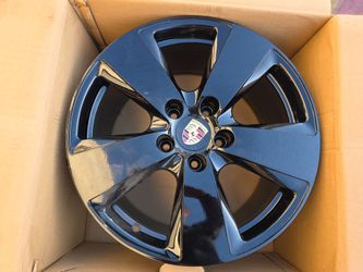 OEM 19" Staggerd Glossy Black Wheels for PORSCHE