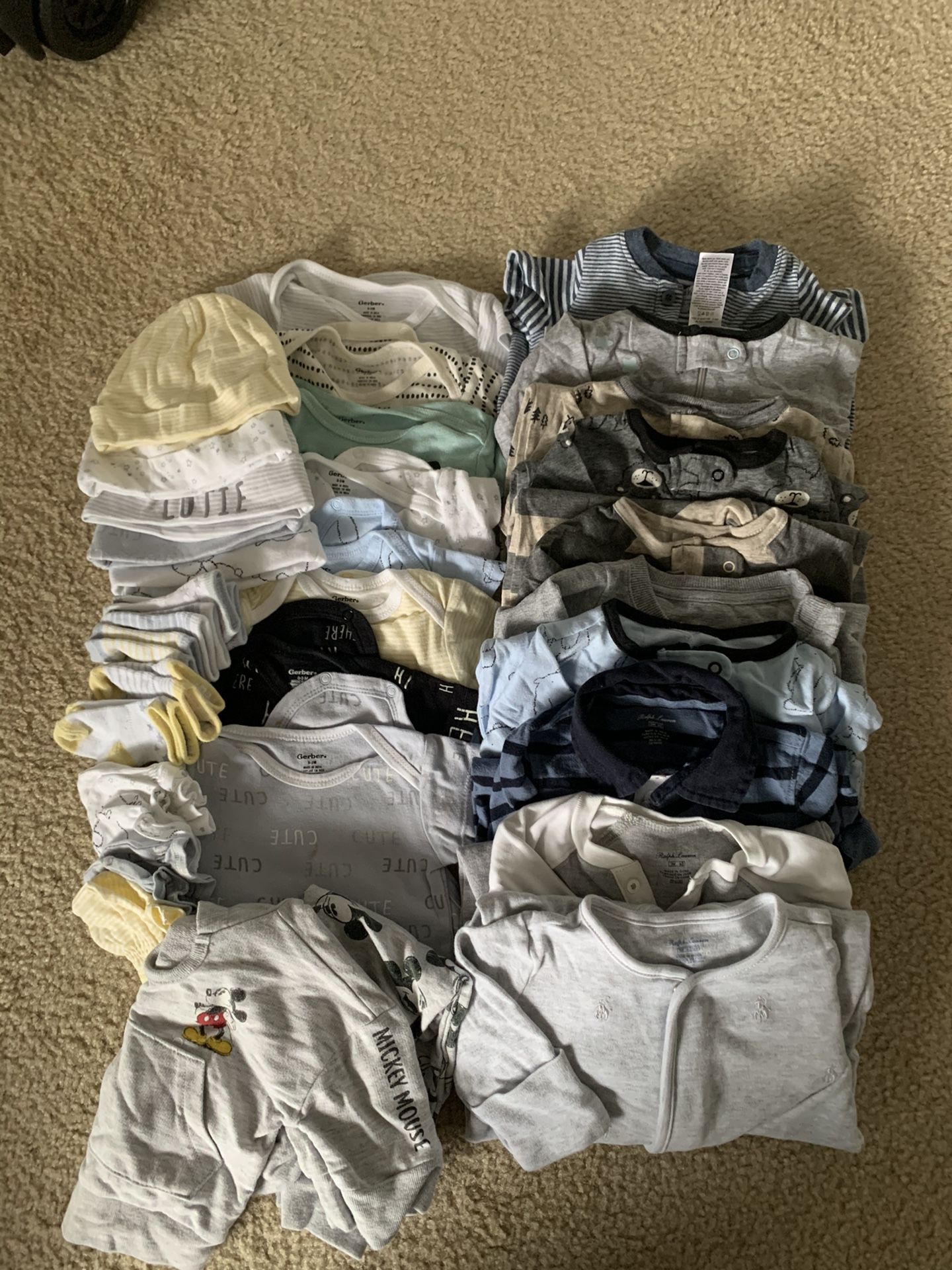 0-3 months baby boy clothes