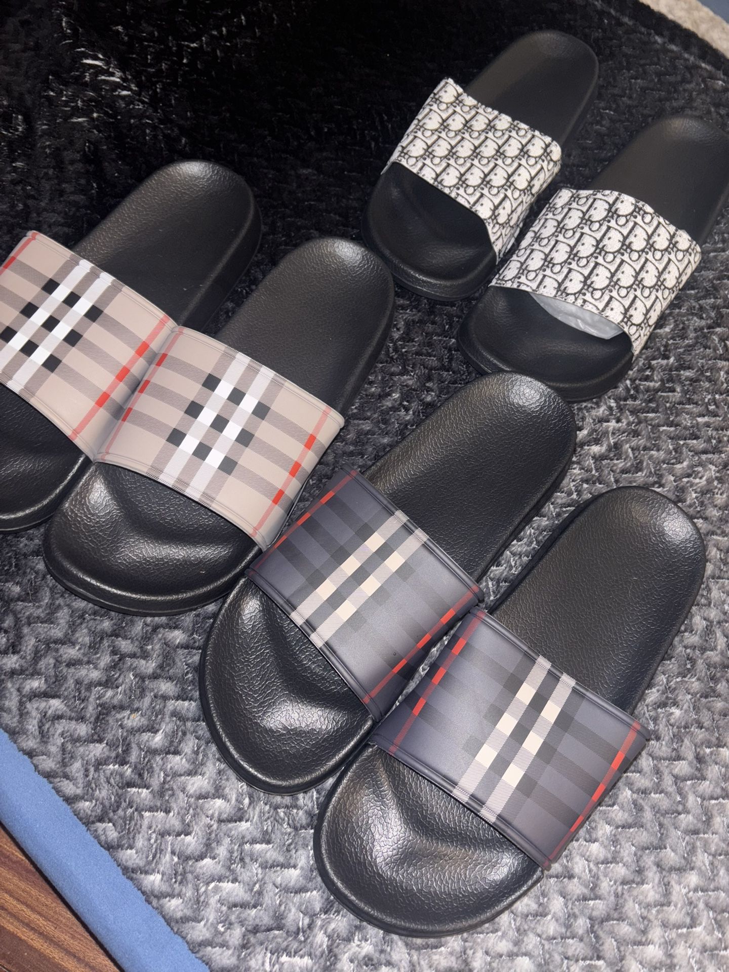 Dior And Burberry Slides Sizes 9.5 & 10 Men’s