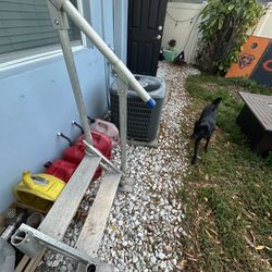Aluminum Dock Step W/Railing
