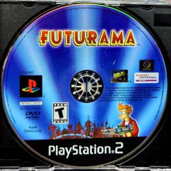 PS2 Futurama Disc Only *Rare And Hard To Find *