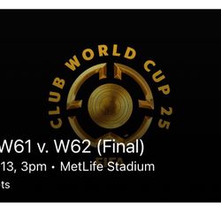 Fifa Club World Cup 2025 Final Ticket