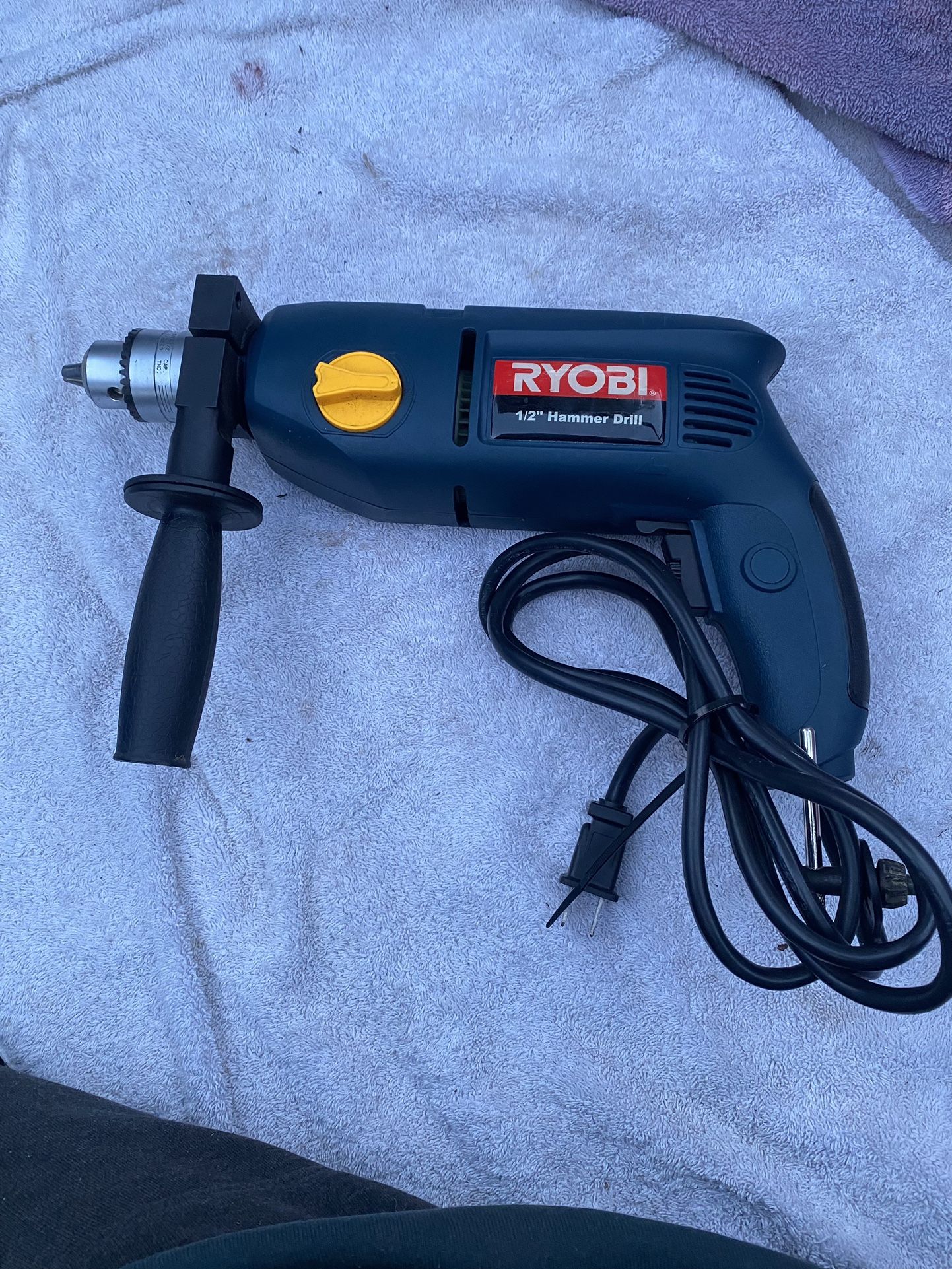 1/2” Ryobi hammer Drill, Case