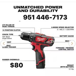 Milwaukee Drill With Battery Only