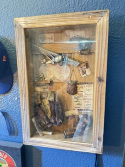 Airplane / Pilot Shadow Box Decor 