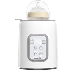 Bottle Warmer, GROWNSY 8-in-1 Fast Baby Milk Warmer with Timer for Breastmilk or Formula, Accurate Temperature Control, with Defrost, Sterili-zing, Ke