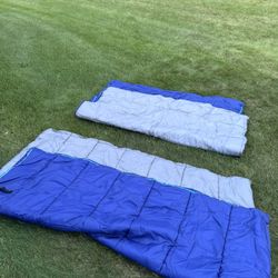 Exxel Outdoors Blue Lightweight Sleeping Bag 75” × 33” – 3 lbs – Adult Camping
