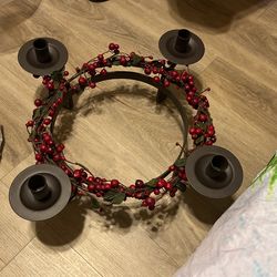 Christmas Candle Centerpiece