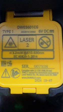 Dewalt láser