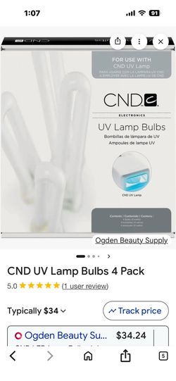 New CND UV bulbs 4 in pack