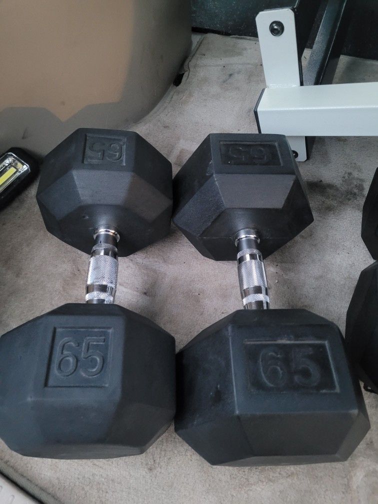 65lbs Dumbells Weights
