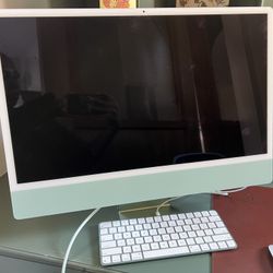 Green Apple iMac 24” M1 Chip - Excellent Condition + AppleCare