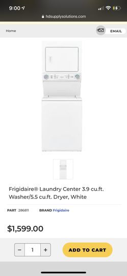 New Frigidare Washer And Dryer Stack Electric