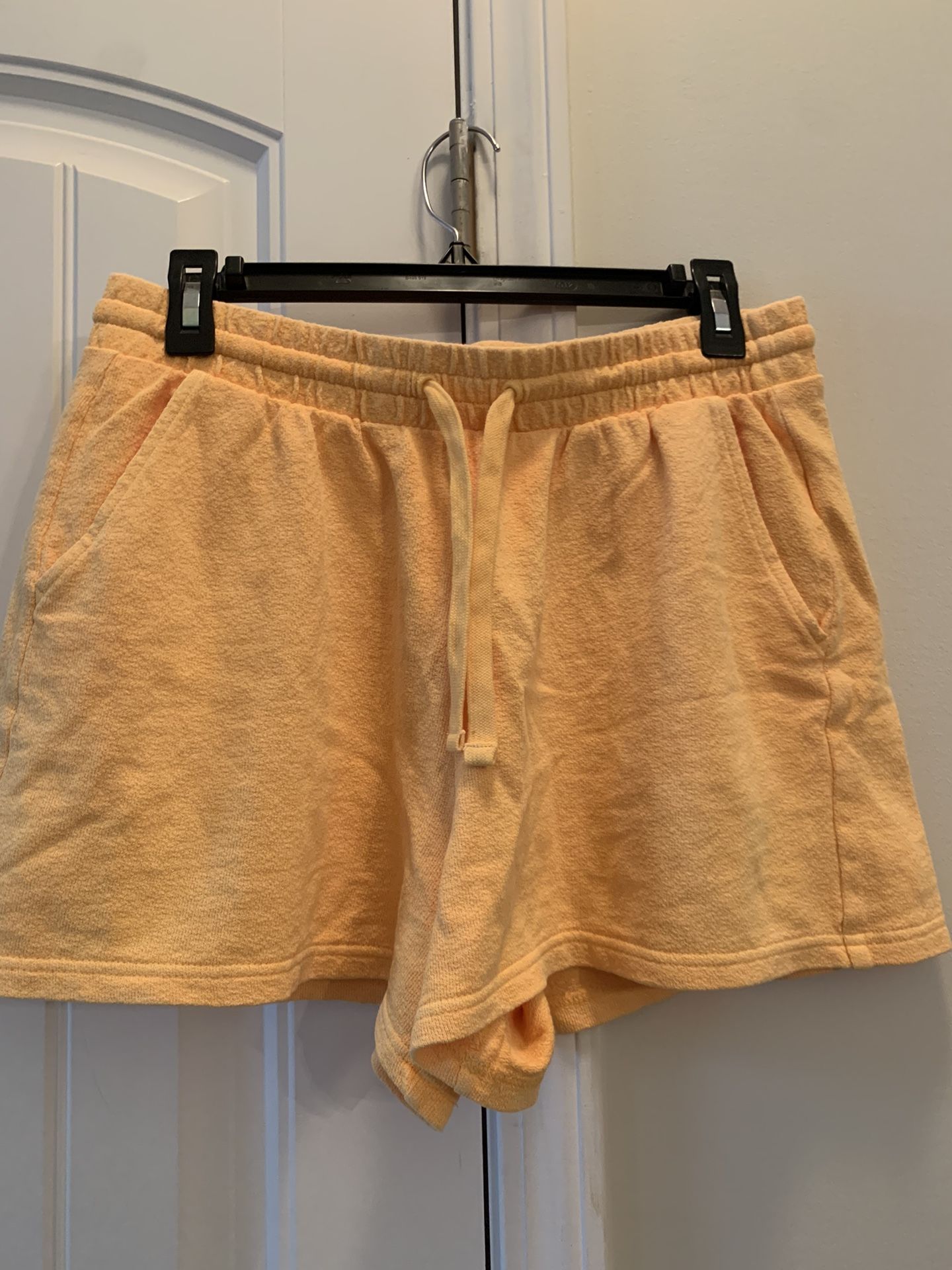 NEW Old Navy Women’s Beach Fleece Cali Elastic Waist Sweat Short orange size Med