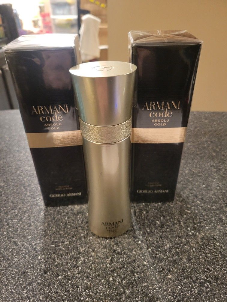 2 (Sold Seperatly) Giorgio Armani Absolu Gold Parfum 110ml. 3.7oz