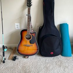 Mitchell Acoustelectric Guitar W Bag