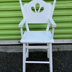 White Doll High Chair