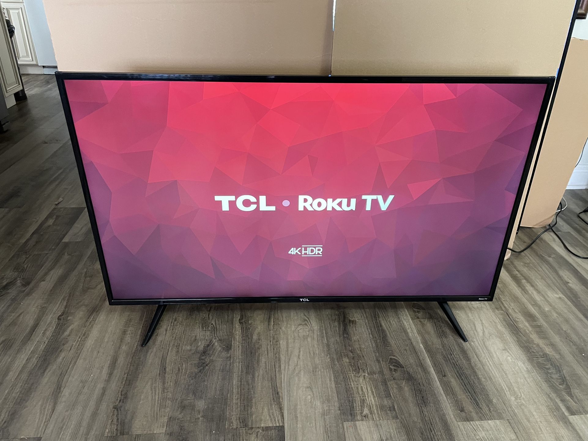 TCL 55” Roku Smart TV 4K UHD HDR With New Remote Control $140 Firm On Price