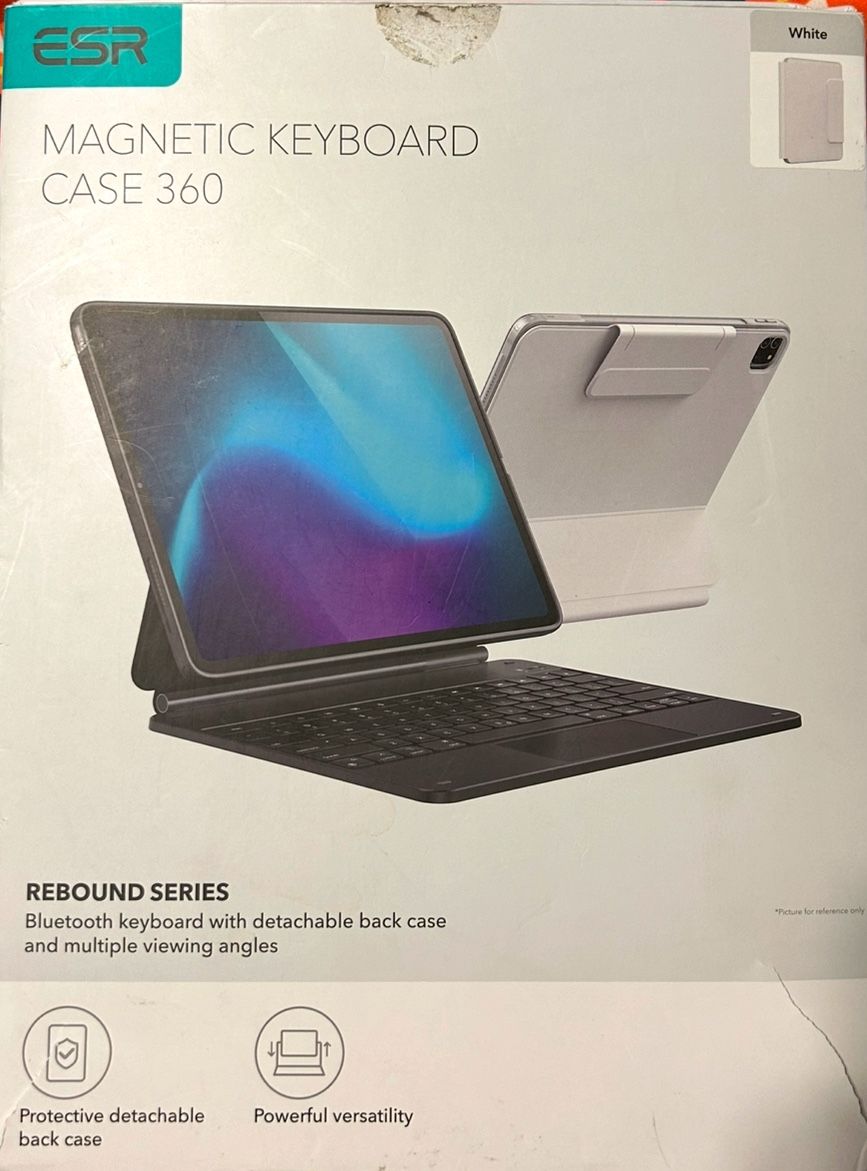 Magnetic Keyboard Case 360 Series White