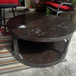 Round Wooden Coffee Table