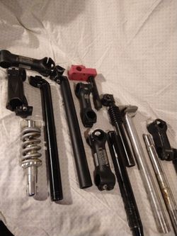 Miscellaneous Bike Parts! Wow Oh Yeah.. Lots Of Assorted Used Bicycle Parts. Mix And Mingle Make It Your Own!.  Prices Vary . OBO