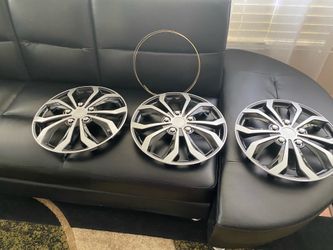 3 rims nuevos color silver y black 14 de diametro