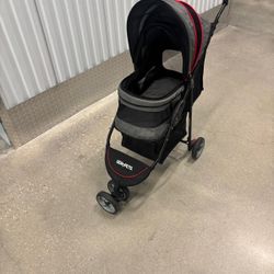 Gen7Pets Grey Shadow Regal Plus Pet Stroller.. foldable with lock brakes  $100.   Retails for $200