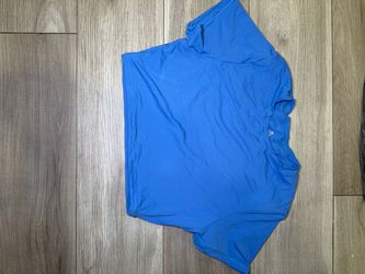 Blue crop top