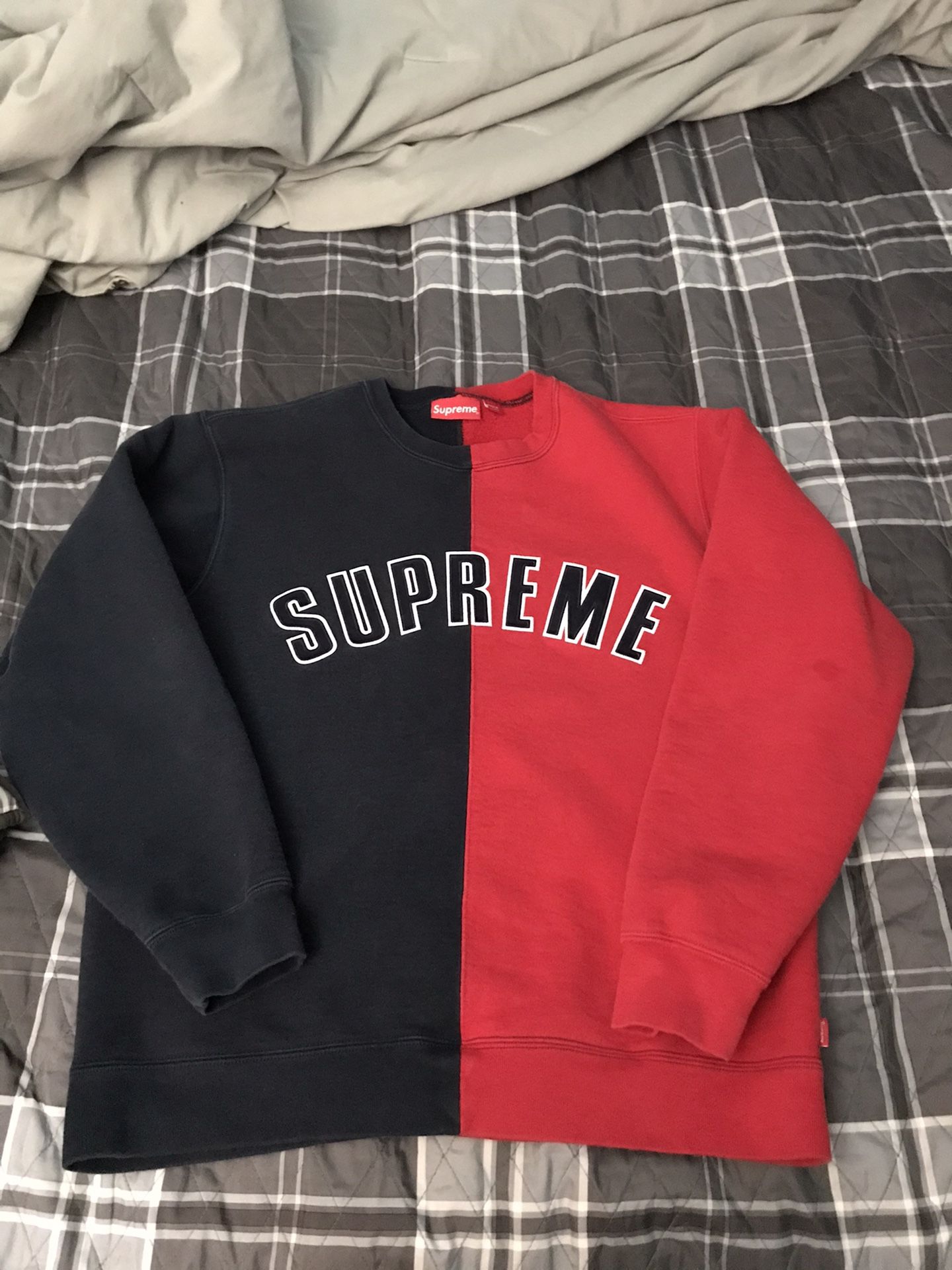 Supreme Split Crewneck Sz Large