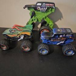 MONSTER JAM TRUCKS- 3 for $25