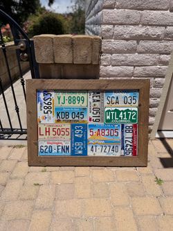 License Plate Wall Art