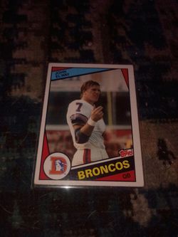 JOHN ELWAY 1984 TOPPS ROOKIE CARD