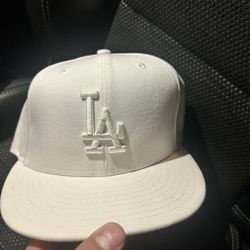 White Dodgers Hat