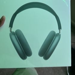Blue AirPod Maxes