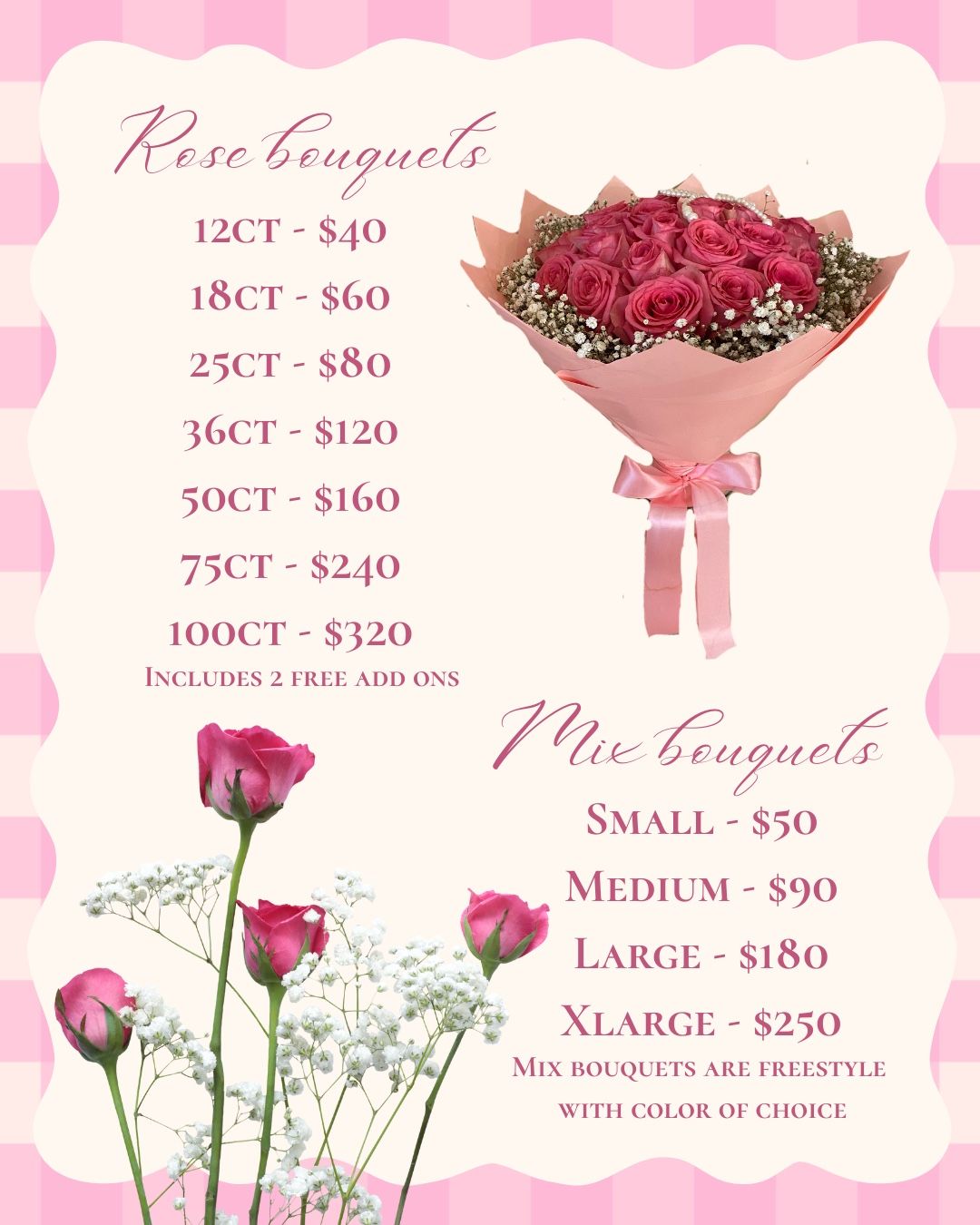 Valentine’s Flower Bouquets 