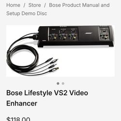 Bose Lifestyle VS2 Video Enhancer  En Buenas Condiciones Precio Fijo PRICE FIRM No LESS 