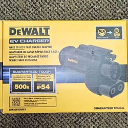 DEWALT
NACS to CCS1 Fast Charging Adapter, 500-A / 1000-Volt, Fast Charge Your CCS1 EV at Tesla Superchargers