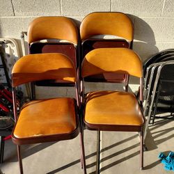 Vinyl Cushion Metal Folding Chairs
