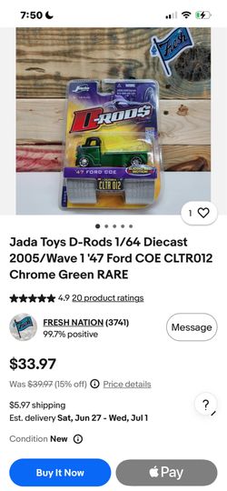 JADA -1:64  D-ROD$ ‘47 FORD COR