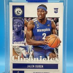 Jalen Duran 2022-23 Panini Chronicles Draft Picks #13 DETROIT PISTONS RC