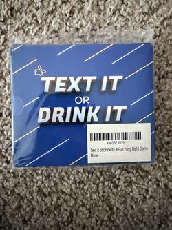 Text It or Drink It Party Game