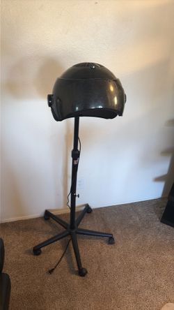 Hooded hair dryer