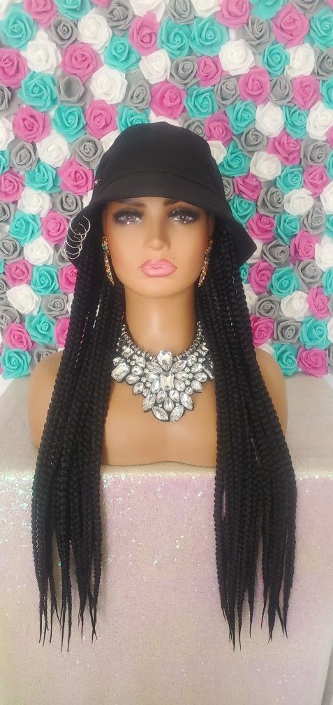 Braided Cap Wig 24 Inch