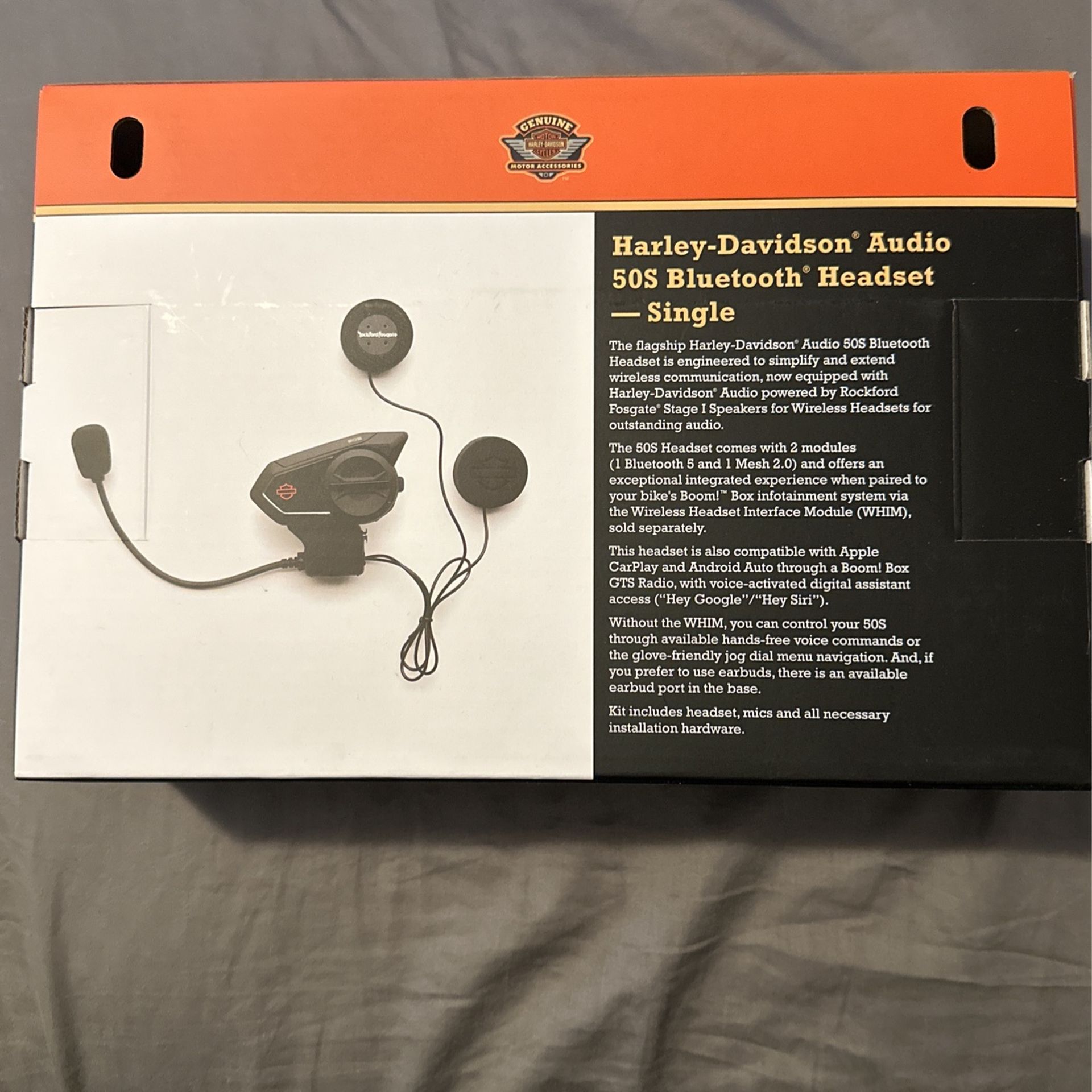Harley Davidson Audio 50S BT Headset Single for Sale in Lowell, MA